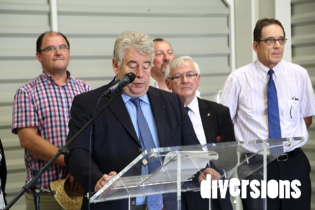 Jean-Louis Fousseret lors de l'inauguration de Graines de Maraîchers