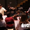L'Orchestre Victor Hugo Franche-Comté durant l'enregistrement des Quatre saisons de Nicolas Bacri en février 2015, à l'Auditorium du Conservatoire du Grand Besançon - Photo : Diversions