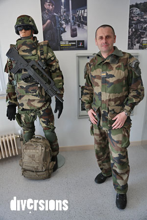 Le Major Thierry Carabin a reçu Diversions au Cirfa, centre de recrutement de Belfort