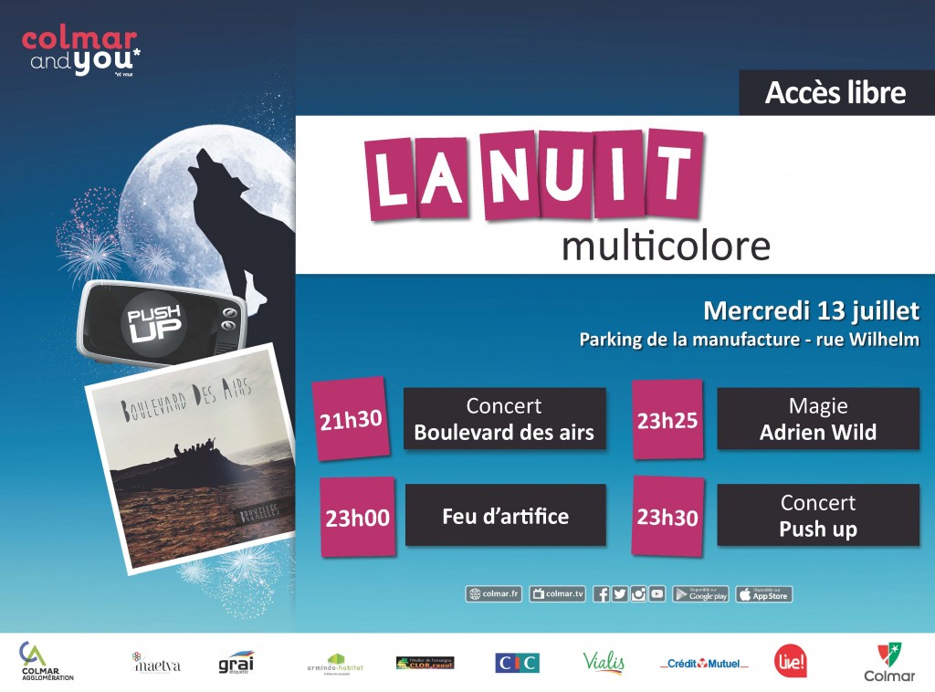 visuel la nuit multicolore colmar