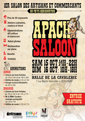 Apach Saloon les 15 et 16 octobre 2016 à Héricourt