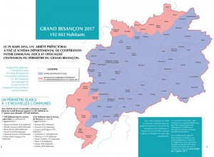Nouvelle agglomération élargie du Grand Besançon