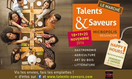 Marché Talents et Saveurs 2016 à Micropolis Besançon