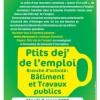 affiche petits dej de l'emploi