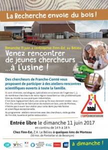 L'Expérimentarium à l'Usine le 11 juin au Bélieu