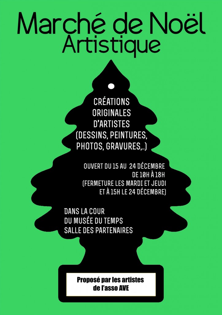 affiche marché de noel artistes