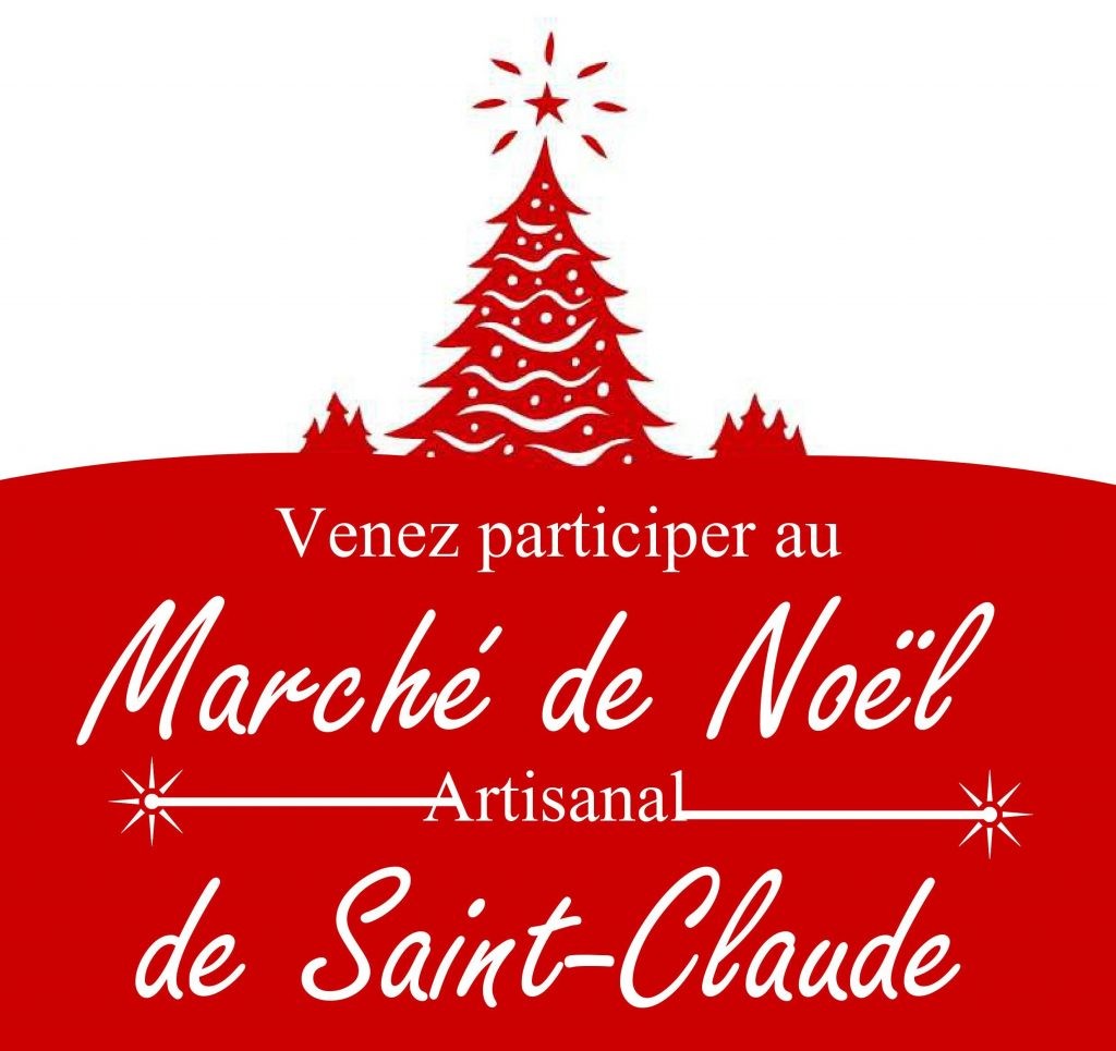 affiche marché de noël saint claude