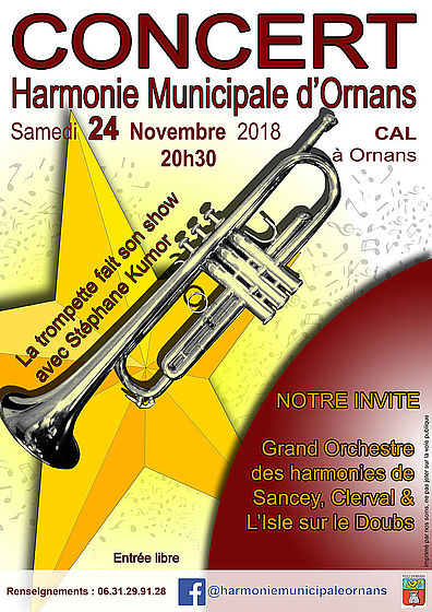 affiche concert harmonie ornans