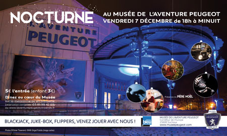 Nocturne au Musée de l'Aventure Peugeot à Sochaux