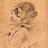 Gustave Courbet, Les Amants dans la campagne, vers 1867.
Encre sur papier, 28,7 x 20 cm.
Ornans, Musée Gustave Courbet
Crédit Photo : Musée Courbet, Ornans