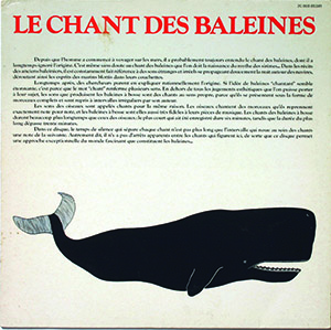 Le Chant des Baleines, Capitol Records, 1978. Sound Collection Guy Schraenen / Centre de recherche pour les publications d’artistes / Musée d’art moderne Weserburg, Brême © DR, photo : Bettina Brach