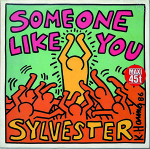 Keith Haring ; Sylvester, Someone like you, Warner Bros. Records Inc. 1986. Sound Collection Guy Schraenen / Centre de recherche pour les publications d’artistes / Musée d’art moderne Weserburg, Brême © DR, photo : Bettina Brach