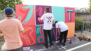 La fresque Street Art 2018 à Saint-Louis 