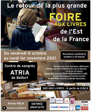 47e Grande Foire aux Livres de Belfort du 8 octobre au 1er novembre 2021