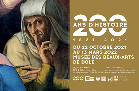 Exposition 200 ans d'histoire au Musée des beaux-arts de Dole jusqu'au 13 mars 2022