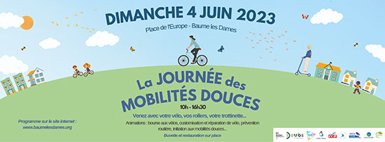 Journée des mobilités douces le 4 juin 2023 à Baume-les-Dames