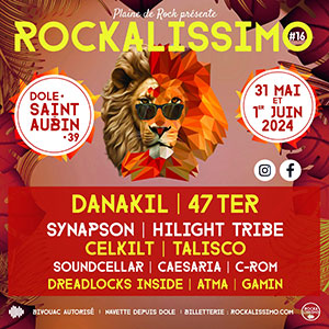 Festival Rockalissimo 2024 à Saint-Aubin dans le Jura