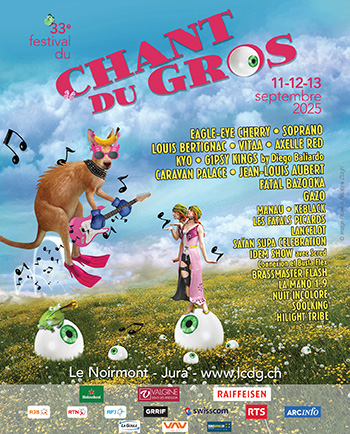 Festival Chant du Gros 2025 au Noirmont en Suisse