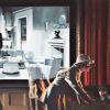 Toile de Claude Gazier - Peinture du film 
La rose pourpre du Caire de Woody Allen réalisé en 1985. © Claude Gazie