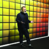 Nicolas Floc'h lors du vernissage en mai dernier - Photo Les Editions Diversions